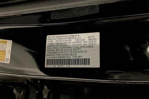 Crystal Black Pearl 2023 Honda Pilot AWD Elite