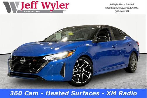 Electric Blue Metallic/Super Black 2024 Nissan Sentra SR