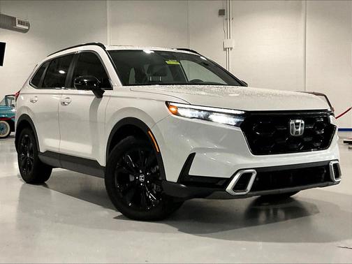 Platinum White Pearl 2023 Honda CR-V Hybrid Sport Touring AWD