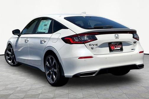 Platinum White Pearl 2026 Honda Civic Hybrid Sport Touring