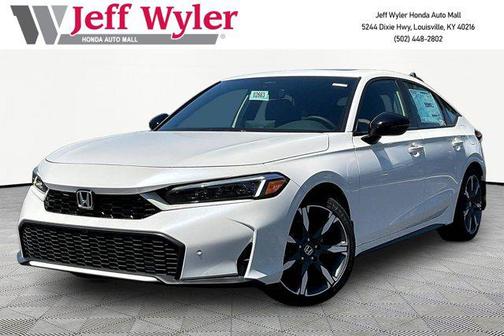 Platinum White Pearl 2026 Honda Civic Hybrid Sport Touring