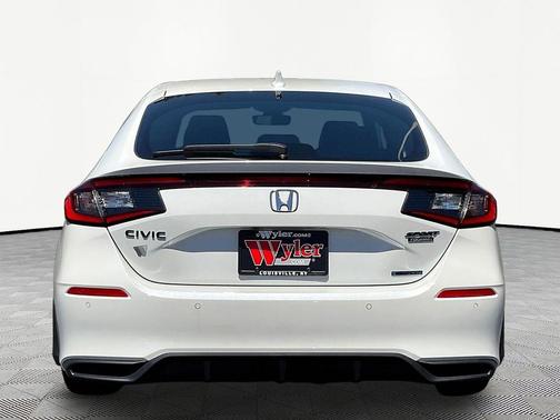 Platinum White Pearl 2026 Honda Civic Hybrid Sport Touring