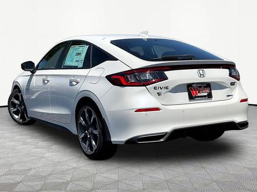 Platinum White Pearl 2026 Honda Civic Hybrid Sport Touring