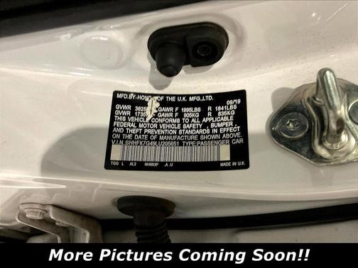 Platinum White Pearl 2020 Honda Civic Sport