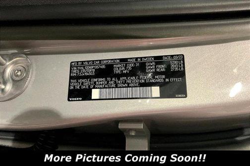 Silver Dawn Metallic 2023 Volvo XC60 B5 Plus Bright Theme