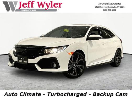 White 2018 Honda Civic Sport