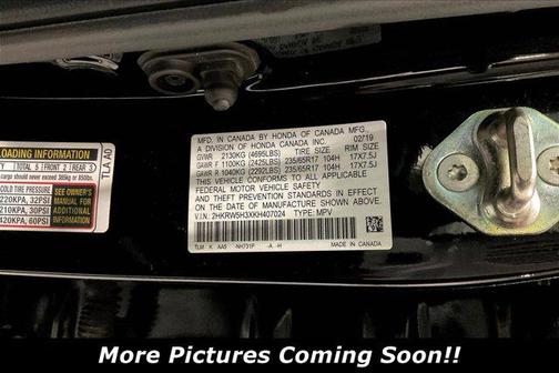 Crystal Black Pearl 2019 Honda CR-V LX