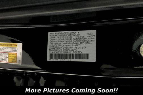 Crystal Black Pearl 2025 Honda Pilot Sport