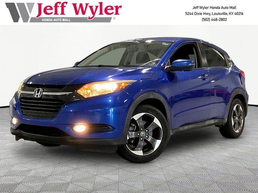 Aegean Blue Metallic 2018 Honda HR-V EX