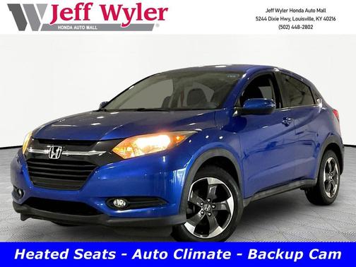 Aegean Blue Metallic 2018 Honda HR-V EX