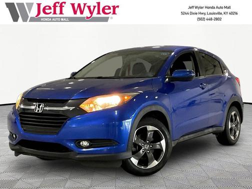 Aegean Blue Metallic 2018 Honda HR-V EX