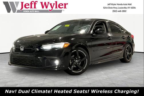 Crystal Black Pearl 2022 Honda Civic Touring