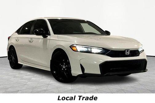 Platinum White Pearl 2025 Honda Civic Sport