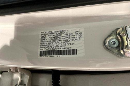 Platinum White 2025 Honda Pilot EX-L
