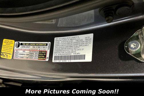 Modern Steel Metallic 2025 Honda Odyssey EX-L