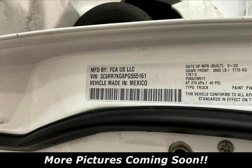 Bright White Clearcoat 2023 RAM 1500 Tradesman