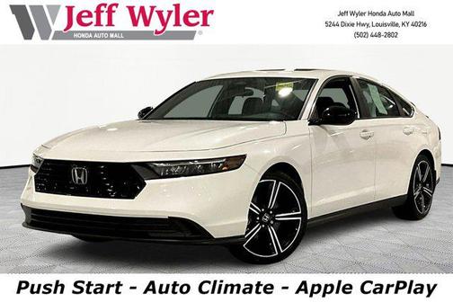 Platinum White Pearl 2023 Honda Accord Hybrid Sport