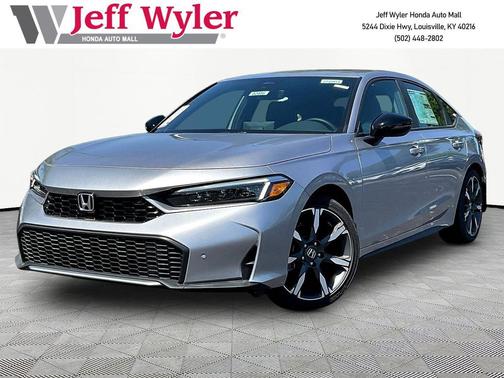 Solar Silver Metallic 2026 Honda Civic Hybrid Sport Touring