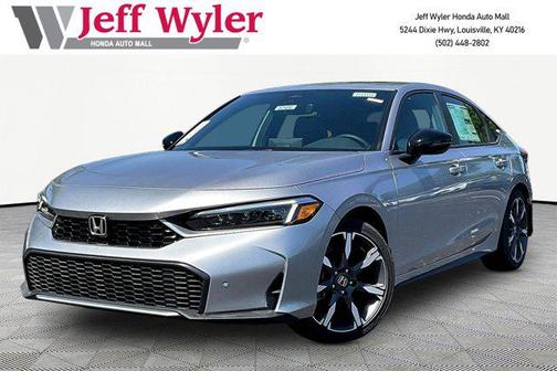 Solar Silver Metallic 2026 Honda Civic Hybrid Sport Touring