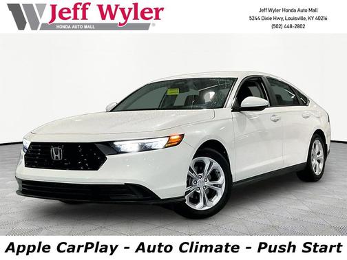Platinum White Pearl 2025 Honda Accord LX 1.5T