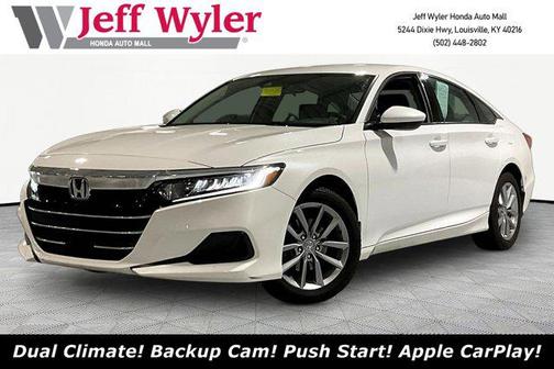 Platinum White Pearl 2021 Honda Accord LX 1.5T