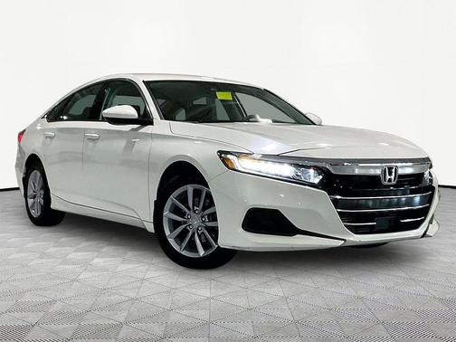 Platinum White Pearl 2021 Honda Accord LX 1.5T