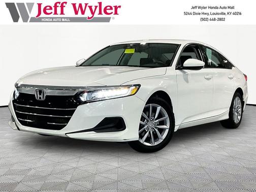 Platinum White Pearl 2021 Honda Accord LX 1.5T