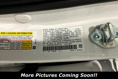 Platinum White Pearl 2025 Honda CR-V EX-L AWD