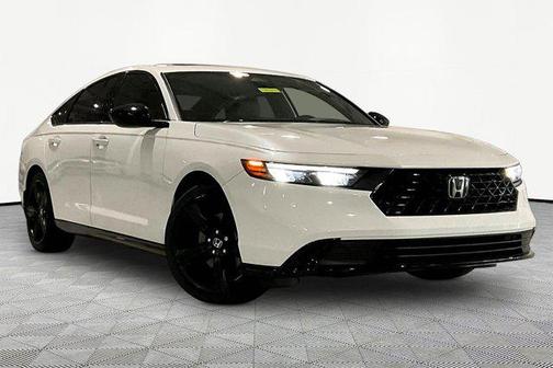 Platinum White Pearl 2024 Honda Accord Hybrid Sport-L