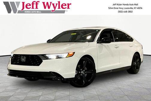 Platinum White Pearl 2024 Honda Accord Hybrid Sport-L