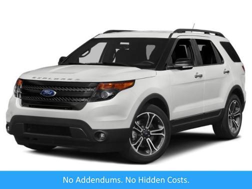 White Platinum Metallic Tri-Coat 2015 Ford Explorer Sport