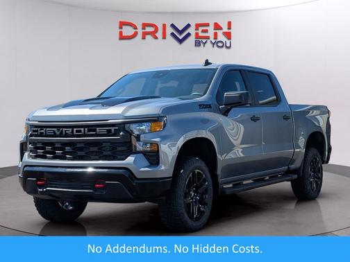 Sterling Gray Metallic 2026 Chevrolet Silverado 1500 Custom Trail Boss