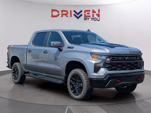 Sterling Gray Metallic 2026 Chevrolet Silverado 1500 Custom Trail Boss