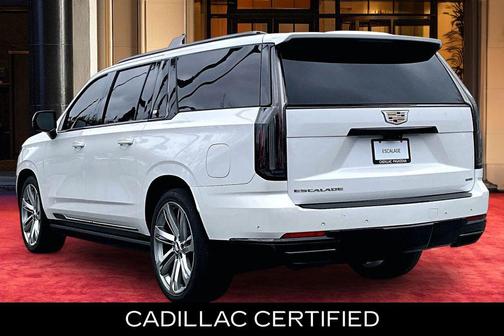 Crystal White Tricoat 2025 Cadillac Escalade ESV Sport Platinum