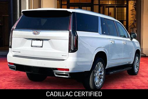Crystal White Tricoat 2023 Cadillac Escalade ESV Premium Luxury