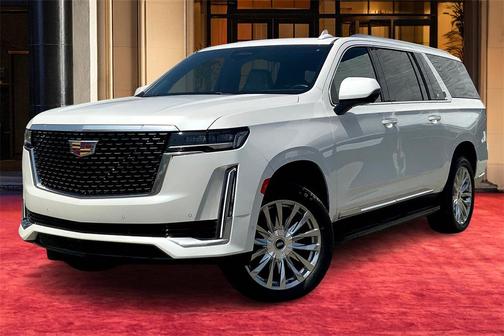 Crystal White Tricoat 2023 Cadillac Escalade ESV Premium Luxury