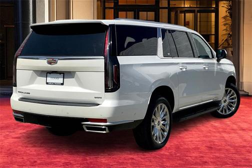 Crystal White Tricoat 2023 Cadillac Escalade ESV Premium Luxury