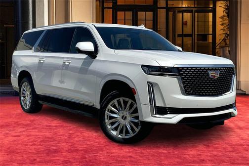 Crystal White Tricoat 2023 Cadillac Escalade ESV Premium Luxury