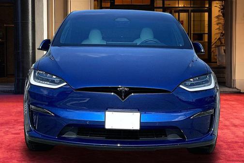 Deep Blue Metallic 2022 Tesla Model X Plaid Tri Motor All-Wheel Drive