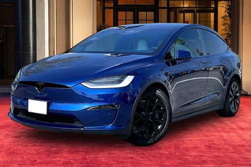 Deep Blue Metallic 2022 Tesla Model X Plaid Tri Motor All-Wheel Drive
