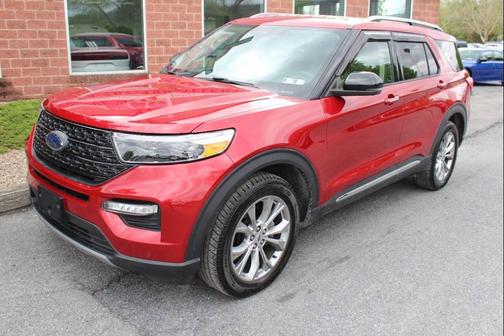 Red 2021 Ford Explorer Limited AWD 4dr SUV