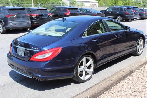 Blue 2014 Mercedes-Benz CLS-Class CLS 550 4MATIC AWD 4dr Sedan