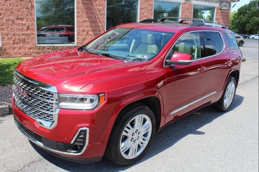 Red 2021 GMC Acadia Denali