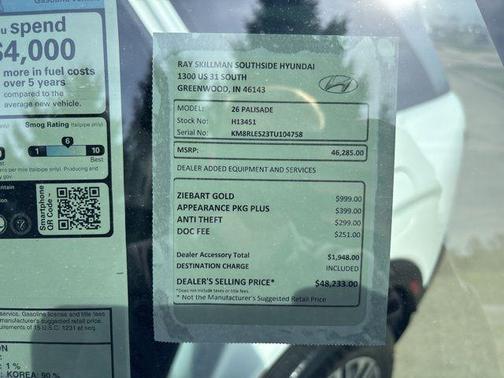 Creamy White Pearl 2026 Hyundai PALISADE SEL 8P