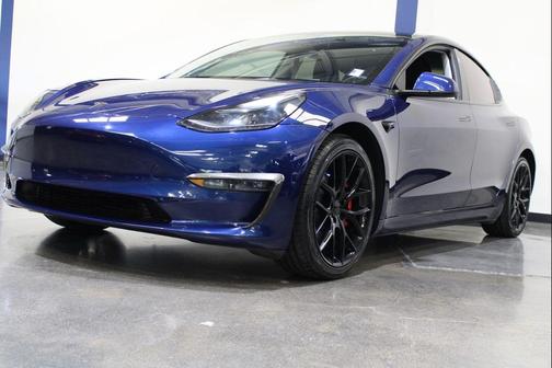 Deep Blue Metallic 2023 Tesla Model 3 Performance