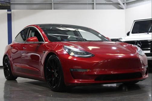 Red Multi-Coat 2020 Tesla Model 3 Performance