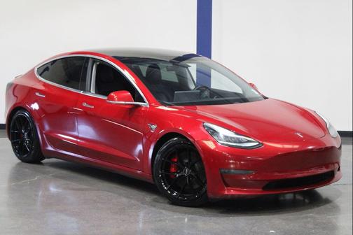 Red Multi-Coat 2020 Tesla Model 3 Performance