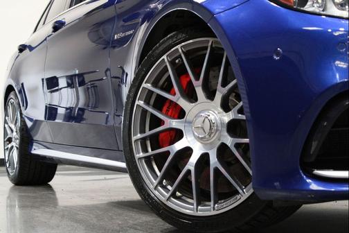 Blue 2019 Mercedes-Benz AMG C 63 S
