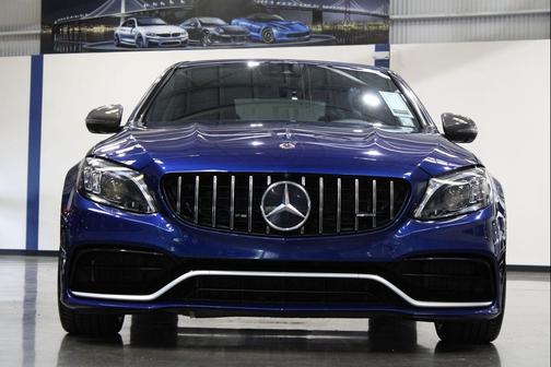 Blue 2019 Mercedes-Benz AMG C 63 S