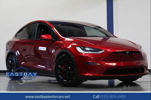 Red Multi-Coat 2023 Tesla Model X Plaid Tri Motor All-Wheel Drive
